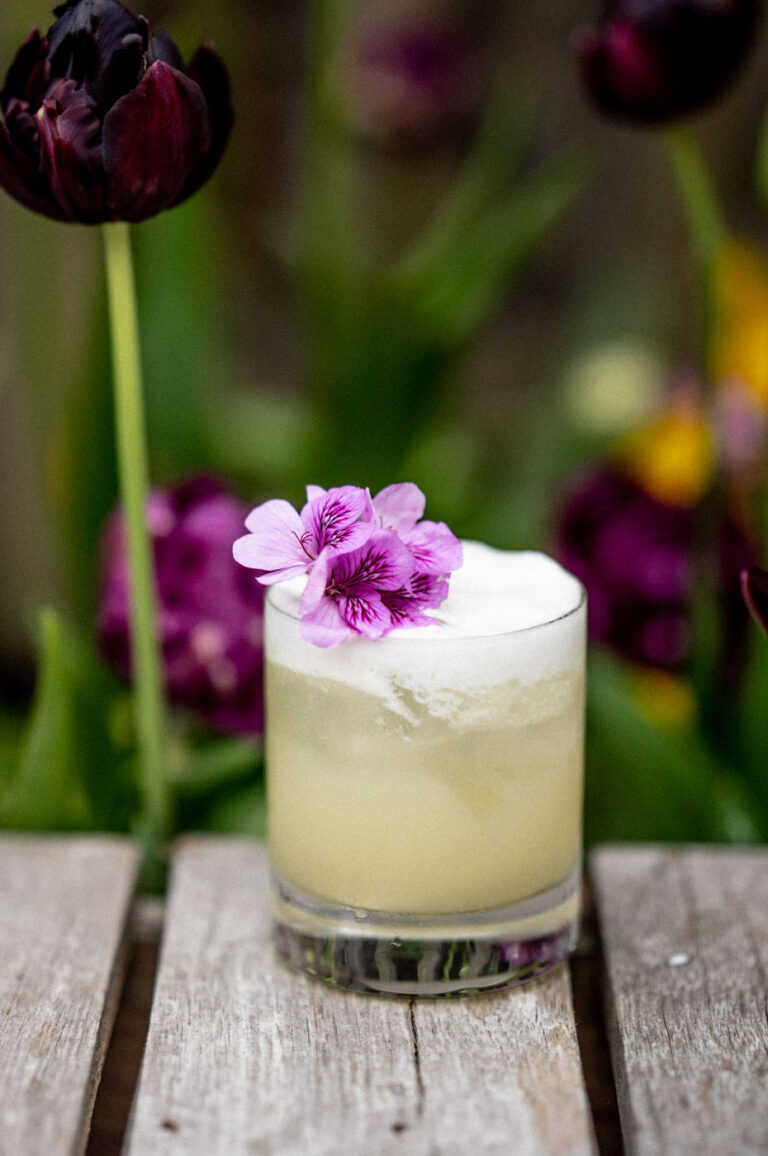 Spring cocktail at The Farmers Arms, Woolsery