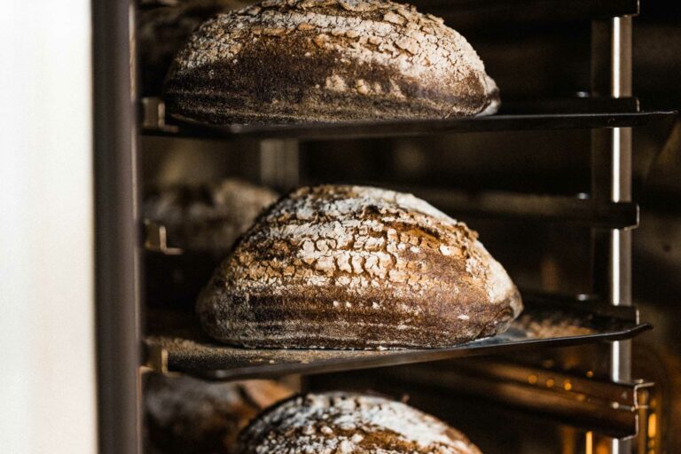 Bread baking at Fire & Fern Bakery, Woolsery, nr Clovelly, North Devon