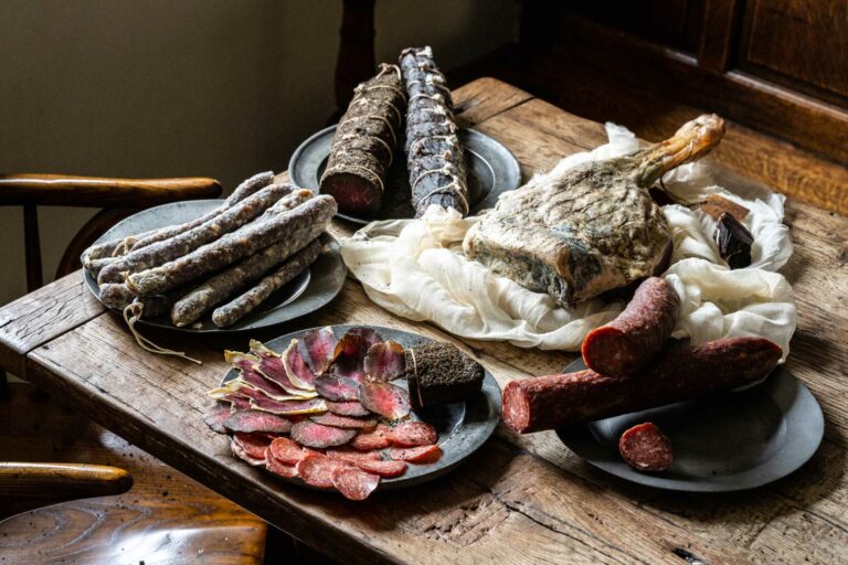 House-cured charcuterie at The Farmers Arms, Woolsery, nr Clovelly, North Devon